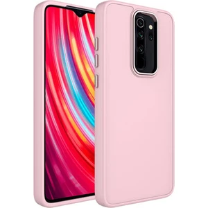 Techno Guru Redmi Note 8 Pro Kılıf Metal Çerçeve ve Buton Tasarımlı Silikon Luna Kapak