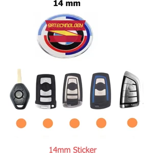 Kumanda Anahtar Logo Arma  11MM-14MM 50.yıl 2 Adet(Newtype Blue)