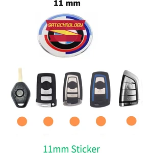 Kumanda Anahtar Logo Arma  11MM-14MM 50.yıl 2 Adet(Newtype Blue)