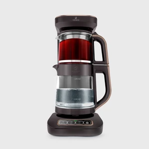 Çaysever Robotea Pro Connect 4 In 1 Konuşan Cam Çay Makinesi Walnut Brown