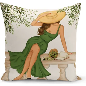 Bertille Home Bohem Serisi Çift Tarafı Dijital Baskılı Kırlent Kılıfı (Bohem Cushion Cover)