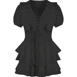 La Sarta Vernazza Fırfırlı Elbise