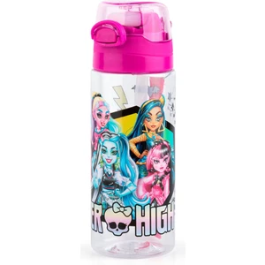 Me Çanta Monster High Pipetli 500 ml Plastik Matara Suluk Pembe Kız Çocuk