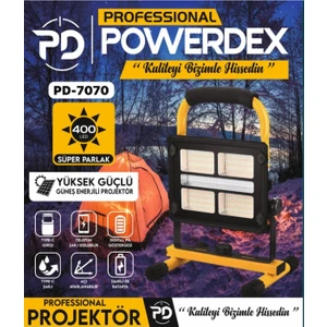 PD-7070 Pro Güneş Enerjili  Yüksek Güçlü Projektör
