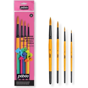 Fırça Seti Yuvarlak No:2,5,8,12 4 Lü Set-21