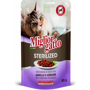 Miglior Gatto Sterilized Kuzu Etli Ve Sebzeli Kedi Konservesi 85 Gr