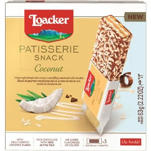 Loacker Patisserie Snack Coconut 63 gr