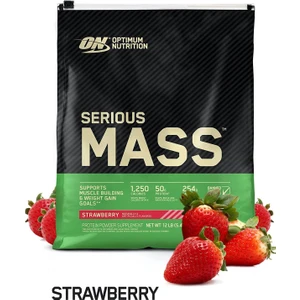 Optimum Nutrition Serious Mass - Çilek, 12 Lbs Multi-Lingual 5450gr