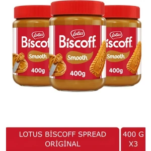 Lotus biscoff Spread Sürülebilir Bisküvi Kreması Ezmesi 400 gr x 3ADET