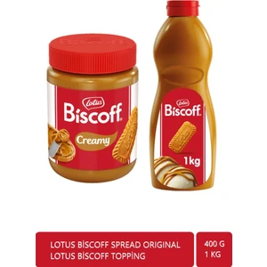 Biscoff Spread Orıginal 400 gr + Lotus Biscoff Topping 1 kg
