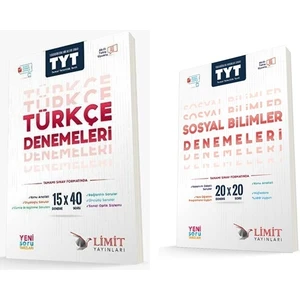 Limit Yayınları TYT Türkçe - Sosyal Bilimler Deneme 2'li Set 2024