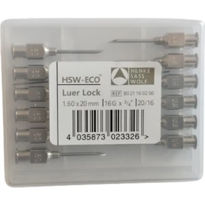 Enjektör Iğne Ucu Çelik 16G x 3/4" 1 Paket (12 Adet)