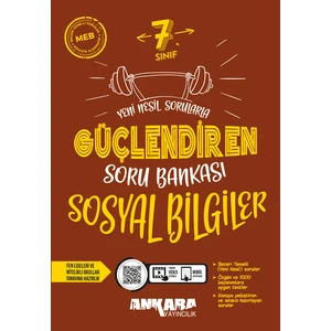 Ankara Yayıncılık 7. Sınıf Sosyal Bilgiler Güçlendiren Soru Bankası 2024-2025 Güncel Baskı