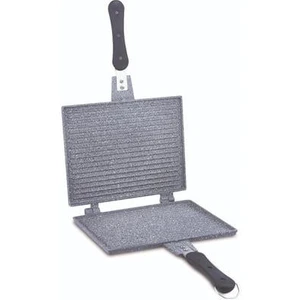Fms D3001 Büyük Döküm Ocak Üstü El Tost Makinesi Gri 20X26CM