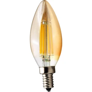 Neo Vista Amber C35 Rustik Mum Tipi LED Filament Ampul 4W E14 Sarı Işık Dekoratif Vintage Aydınlatma