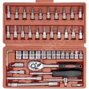 46 Parça 1/4" Lokma Takımı