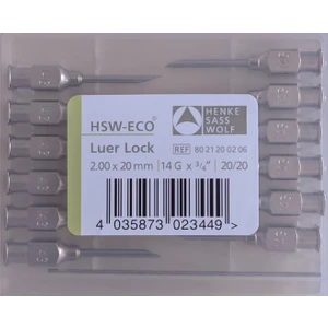 Enjektör Iğne Ucu Çelik 14G x 3/4" 1 Paket (12 Adet)