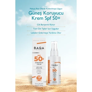SPF 50+ Güneş Koruyucu Krem - Tüm Cilt Tipleri İçin Yüksek UVA/UVB Koruma ve Aydınlatıcı Etki, 100 ml