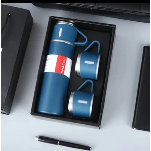 Hatis Buttik Vakumlu 3 Bardaklı Çelik Termos