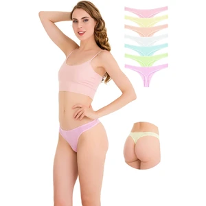New Lilla 10051-7 Pamuklu Tanga String 7'li Kadın Külot 10051-7-V3