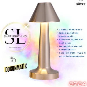 Shar Lightning Dokunmatik LED Masa Lambası