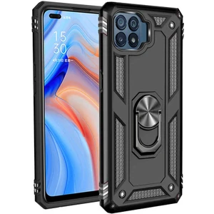 Oppo Reno 4 Lite Kılıf Vega Yüzüklü Standlı + Ekran Koruyucu
