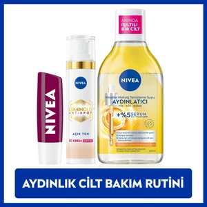 Lumınous630 Cc Yüz Kremi 40ml, Aydınlatıcı Micellar Makyaj Temizleme Suyu 400ml, Dudak Bakım Kremi