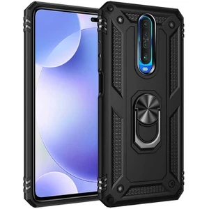 Xiaomi Poco X2 Kılıf Vega Yüzüklü Standlı + Ekran Koruyucu