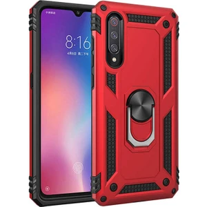Xiaomi Mi 9 Kılıf Vega Yüzüklü Standlı + Ekran Koruyucu