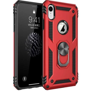 Apple iPhone Xr Kılıf Vega Yüzüklü Standlı Darbe Korumalı