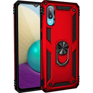 Samsung Galaxy A02 Kılıf Vega Yüzüklü Standlı Darbe Korumalı
