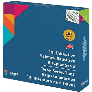 10+ Yaş 6’lı Set - IQ Dikkat ve Yetenek Geliştiren Kitaplar Serisi - Türkçe - İngilizce