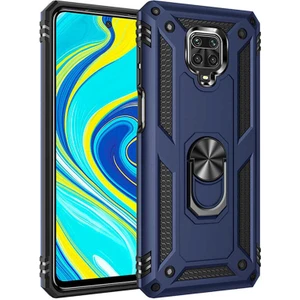 Xiaomi Redmi Note 9 Pro Kılıf Vega Yüzüklü Standlı + Ekran Koruyucu