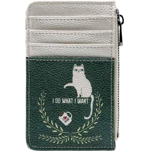 Kadın Yeşil Cüzdan - I Do What I Want Tasarım