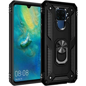 Huawei Mate 30 Lite Kılıf Vega Yüzüklü Standlı Darbe Korumalı