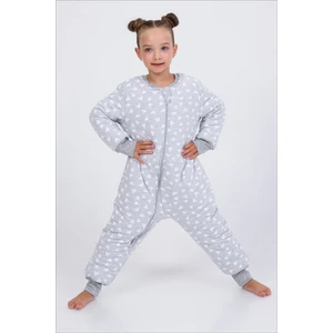Kız Erkek Çocuk Kalın Elyaf Dolgulu Premium Kalite 2.5 Tog Desenli Uyku Tulumu
