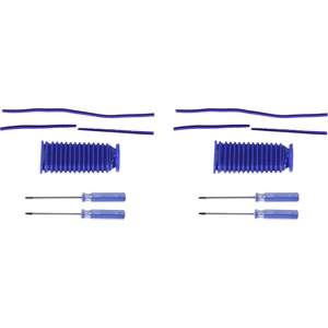 2x Dyson V7 V8 V10 V11 Elektrikli Süpürge Yumuşak Silindir Kafası Yumuşak Peluş Şerit, Silindir Emme Mavi Hortum (Yurt Dışından)