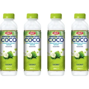 Okf Coconut Drink Hindistan Cevizli Içecek 500ML 4'lü Set