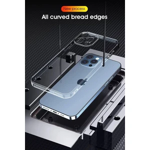 Iphone 15 Promax Uyumlu Kamera Korumalı Lüks Şeffaf Silikon Kılıf
