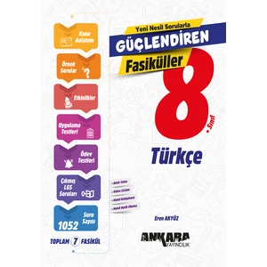 Ankara Yayıncılık 8. Sınıf Türkçe Güçlendiren Fasiküller 2024-2025 Güncel Baskı
