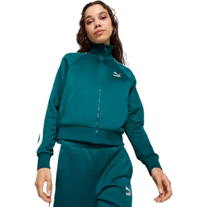 Iconic T7 Track Kadın Yeşil Günlük Stil Sweatshirt 62799422