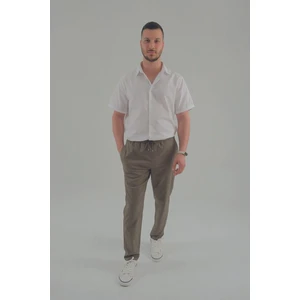 ASG Tekstil Haki Renk Slim Fit Erkek Jogger Pantolon