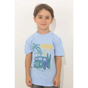 ASG Tekstil Açık Mavi Summer Party Kısa Kol Çocuk T-Shirt