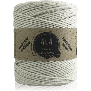 Ala Depo Pamuk Makrome Ipi 2mm Zincir Makrome Çanta Ipi 500 Gram Ekru