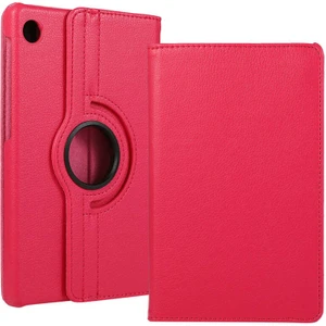 Lenovo Tab M10 Plus TB128FU 360 Derece Dönebilen Yatay ve Dikey Standlı Deri Kılıf + 9h Tam Kaplayan Nano Ekran Koruyucu