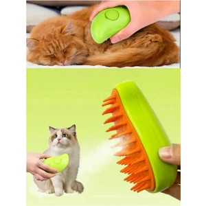 Tineke Buharlı Kedi & Köpek Yıkama Fırçası Tarağı Yumuşak Silikon