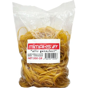 Ambalaj Lastiği %100 Kauçuk 500 gr -Mimaks AL-500 Paket Lastiği - %100 Kauçuk Para Lastiği