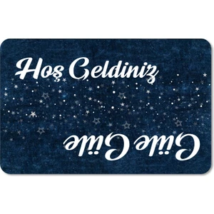 M&H Quality Dijital Baskılı  Kapı Önü Paspas Çiçek Desenli Hoş Geldiniz Yazılır Ev Içi ve Dışı Banyo Mutfak Çocuk Odası Için kullanılabilir
