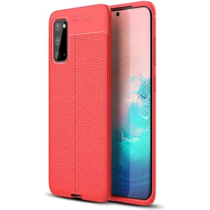 Samsung Galaxy S20 Uyumlu Kılıf Deri Silikon Yüzey Darbe Korumalı Soft Yapı Case Cover Çiziklerden Kirden ve Darbeden Korumalı Kılıf