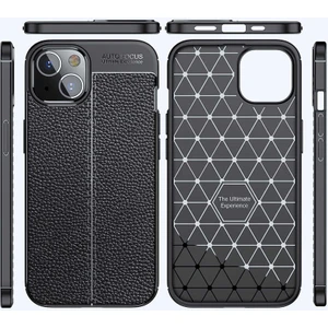 Apple iPhone 14 Uyumlu Kılıf Deri Silikon Yüzey Darbe Korumalı Soft Yapı Case Cover Çiziklerden Kirden ve Darbeden Korumalı Kılıf